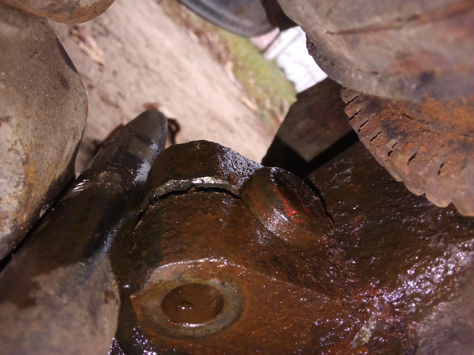 Как снять шаровую? — KIA Carnival (1G), 2,9 л., 1999 года | поломка ...