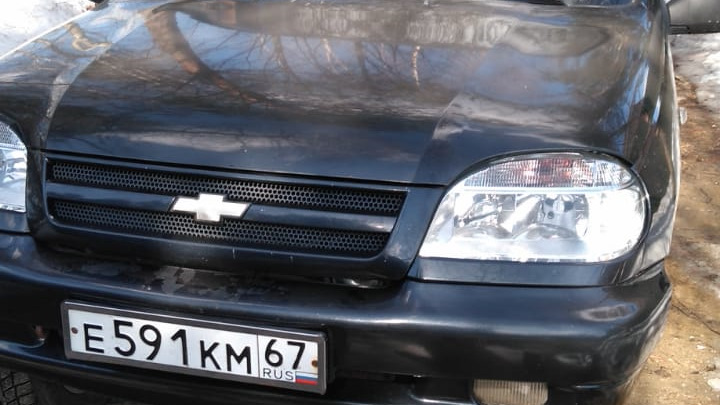 Замена порогов, покраска Титаном в камуфляж. — Chevrolet Niva GLX, 1,7 ...