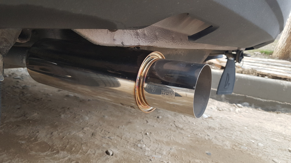 Прямоток. Паук Stinger + задняя банка HKS Hi-Power JASMA — Lada 21093 ...