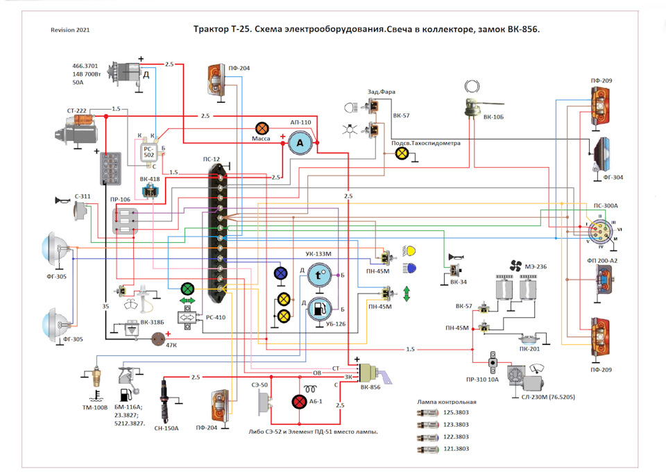 Трактор Т-25, Схемы Электрооборудования. — DRIVE2
