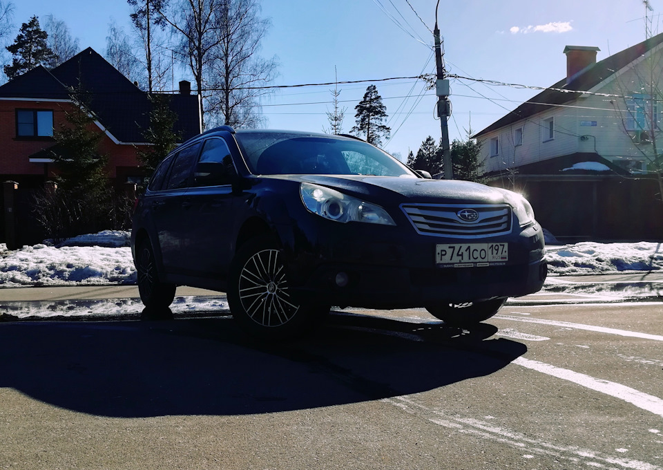 Летние колёса. — Subaru Outback (BR), 2,5 л, 2010 года | колёсные диски ...