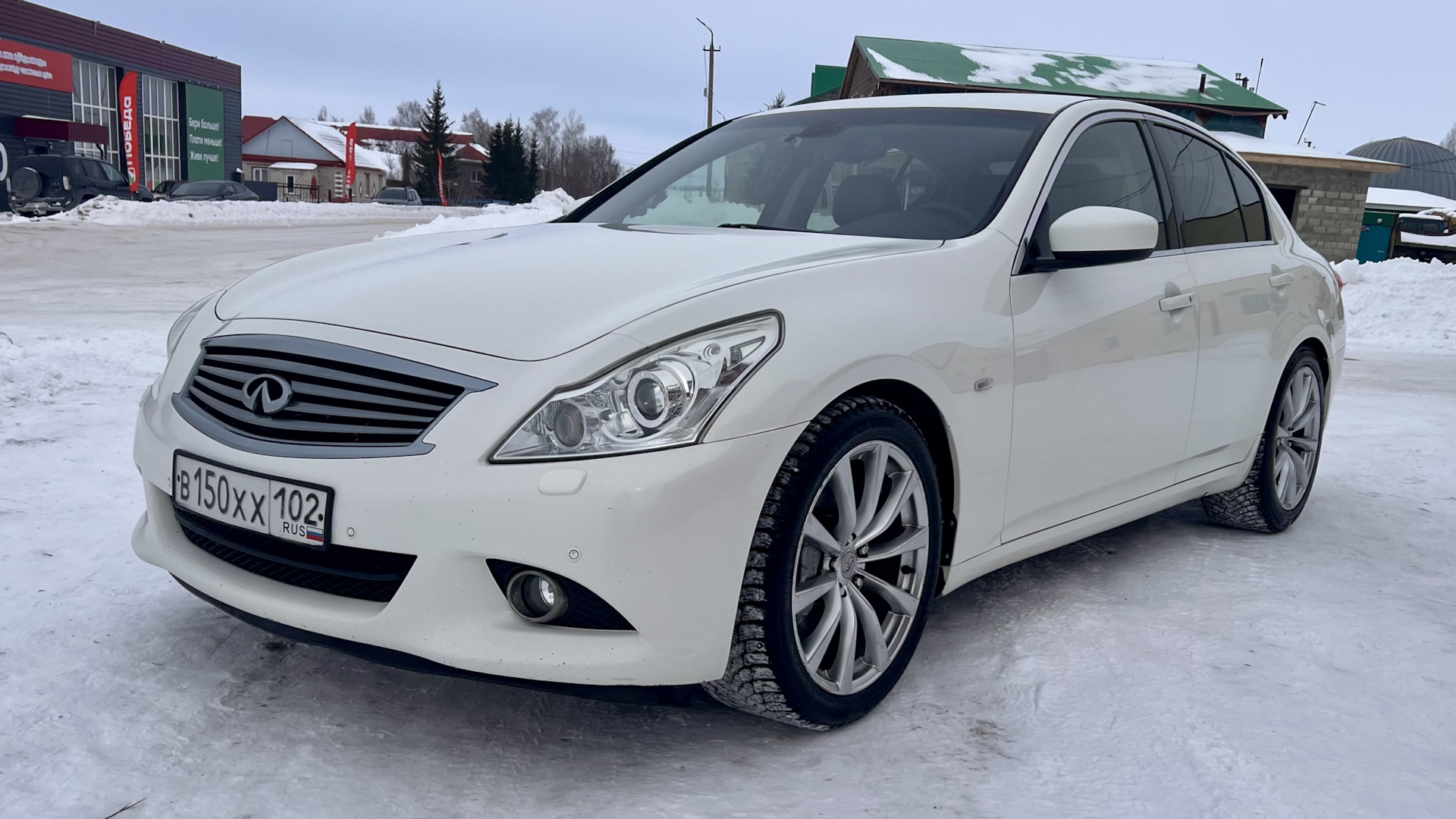 Infiniti G25 2.5 бензиновый 2012 | Белый и пушистый на DRIVE2