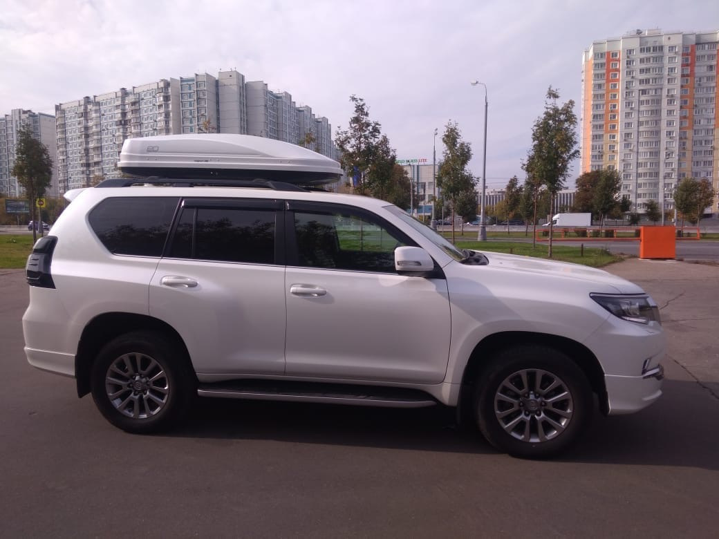 Автобокс Евродеталь Магнум 390 белый карбон на Toyota Land Cruiser ...