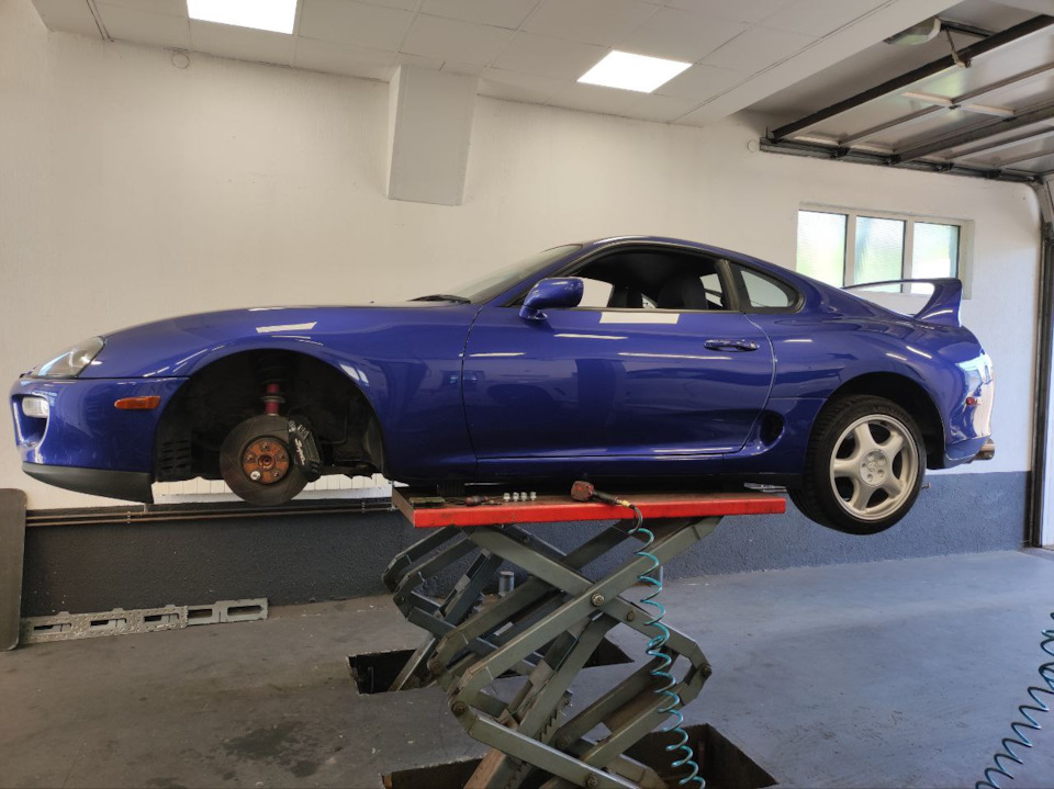 44. ТО: щелчок спереди слева при торможении — Toyota Supra (80), 3 л ...