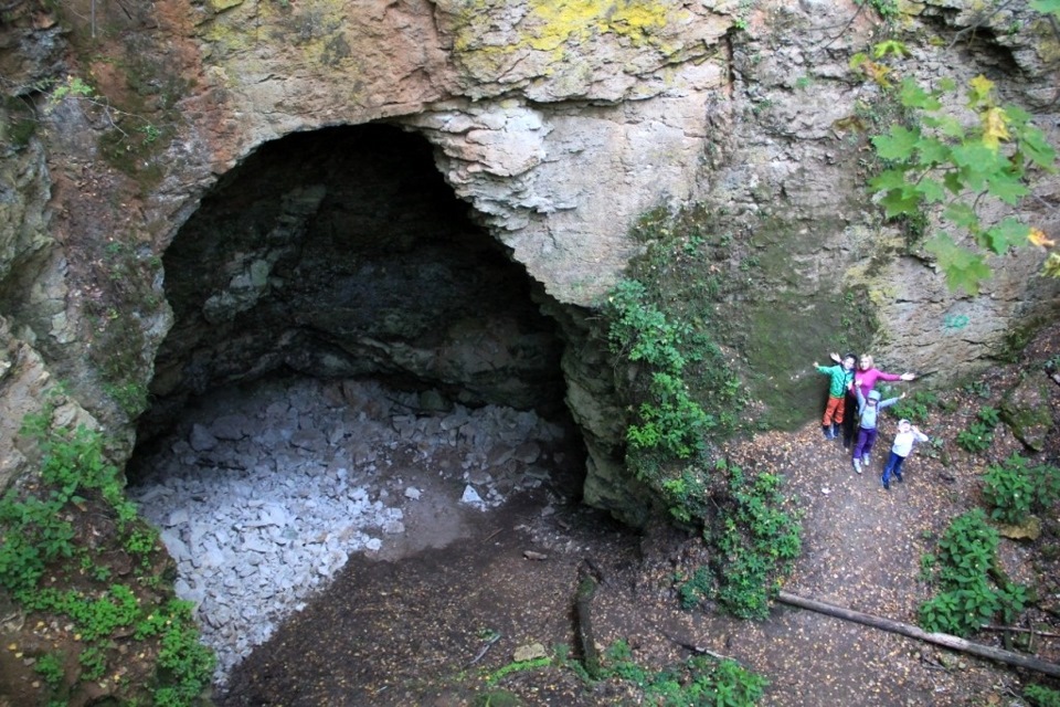 Карта ичалковского бора с пещерами