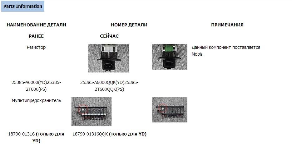 [13] TSB — "Замена мультипредохранителя или резистора вентилятора ...