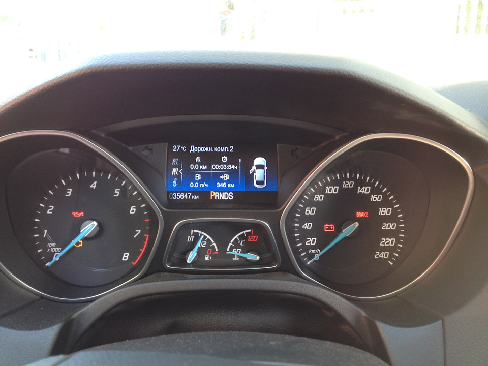 РП 7. Прошивка от рестайла и надпись BRAKE — Ford Focus III Hatchback ...