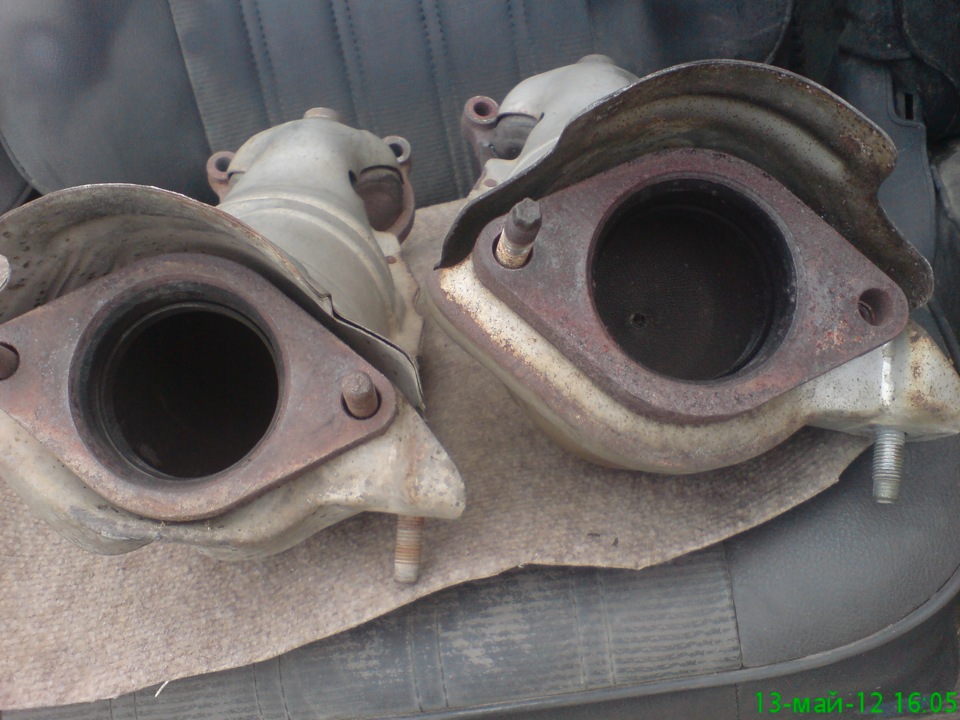 Замена Катализатора.(Выбивание) — Nissan Stagea (M35), 2,5 л., 2003 ...