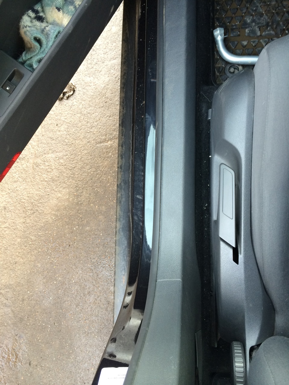 Накладка на лифт сиденья) — Volkswagen Jetta V, 1,6 л, 2008 года ...