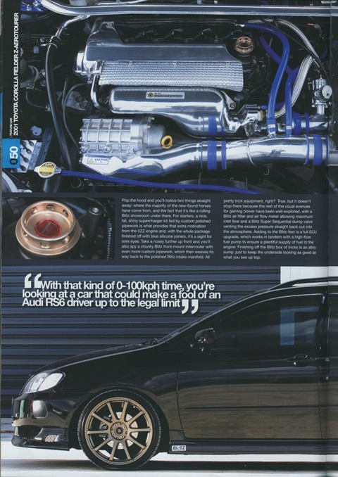 2ZZGE Corolla Supercharged — Toyota Corolla RunX, 1,8 л, 2001 года ...