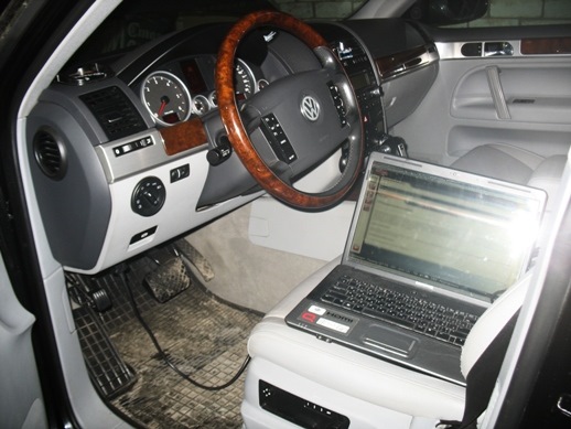 Volkswagen Touareg 3l TDI 225 л.с., Чип-Тюнинг, мастерская "Пилот" г ...