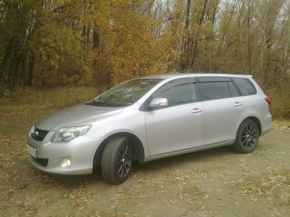 Toyota Corolla Fielder серый