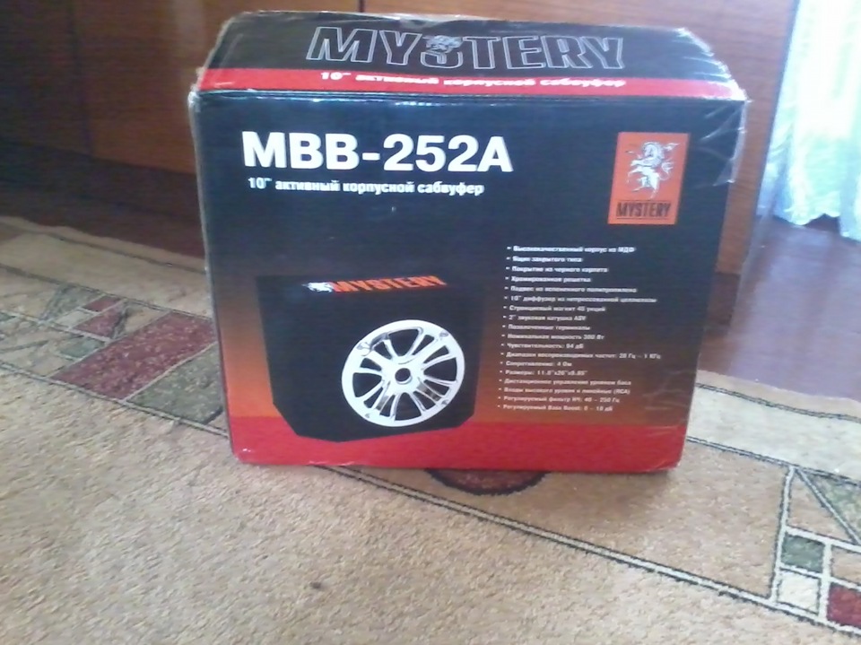 Купил сабвуфер mystery mbb-252a — Lada 2114, 1,6 л, 2012 года ...