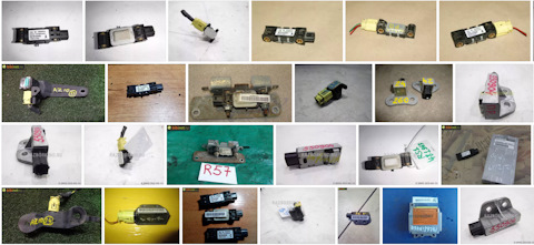 Датчик подушки безопасности где находится