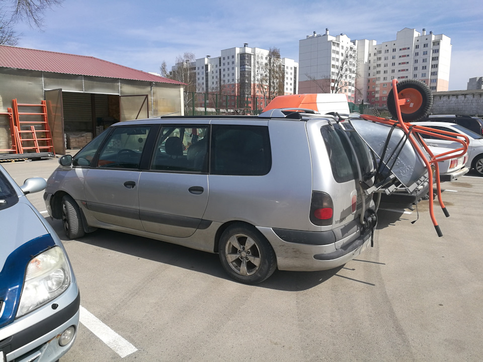 Задняя балка. Задние тормоза. — Renault Espace III, 2 л, 1999 года ...