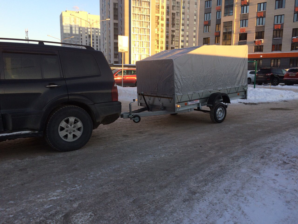 Паджеро спорт буксировка прицепа