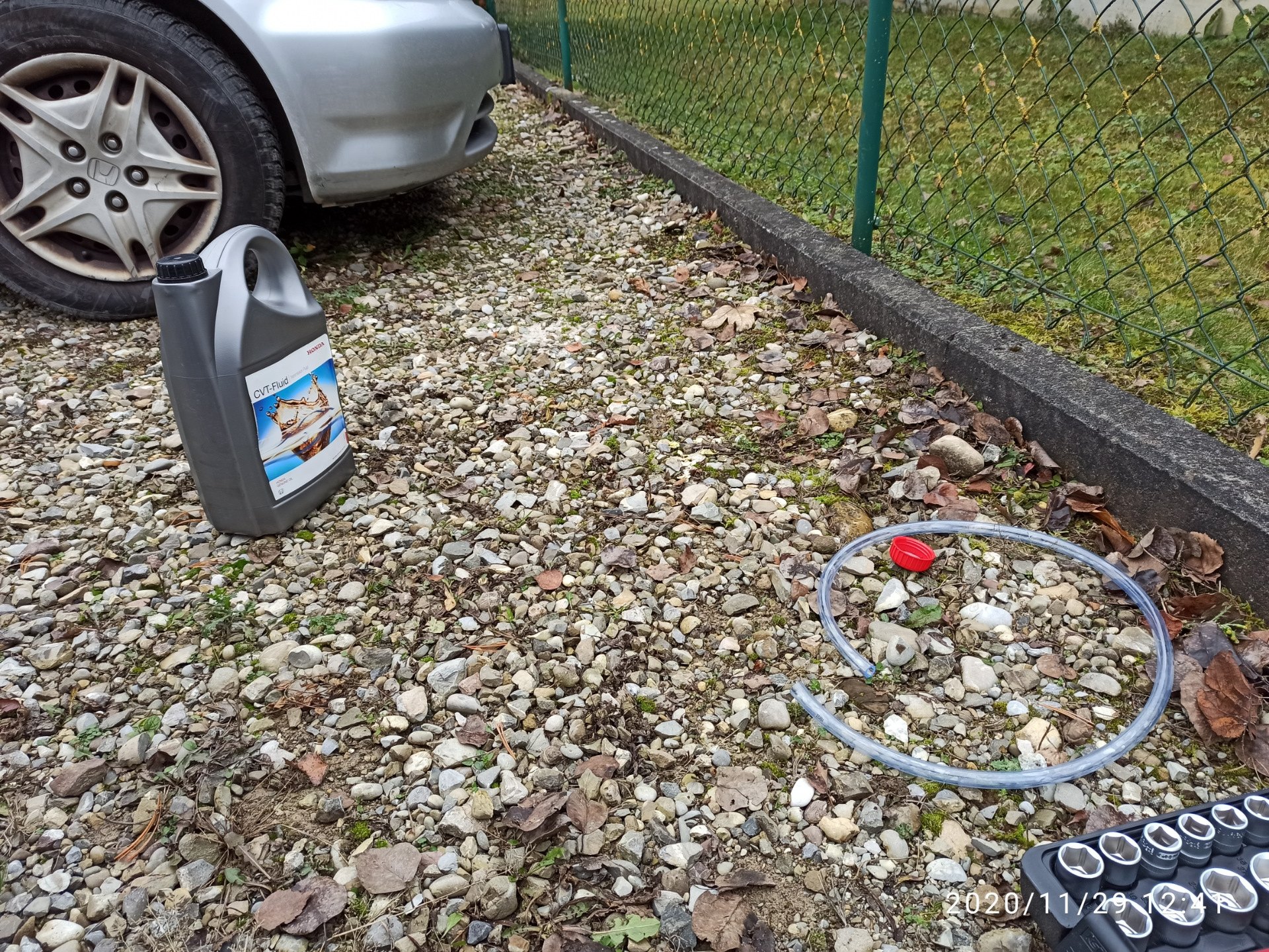 Замена масла в вариаторе. — Honda Jazz (1G), 1,4 л, 2007 года ...