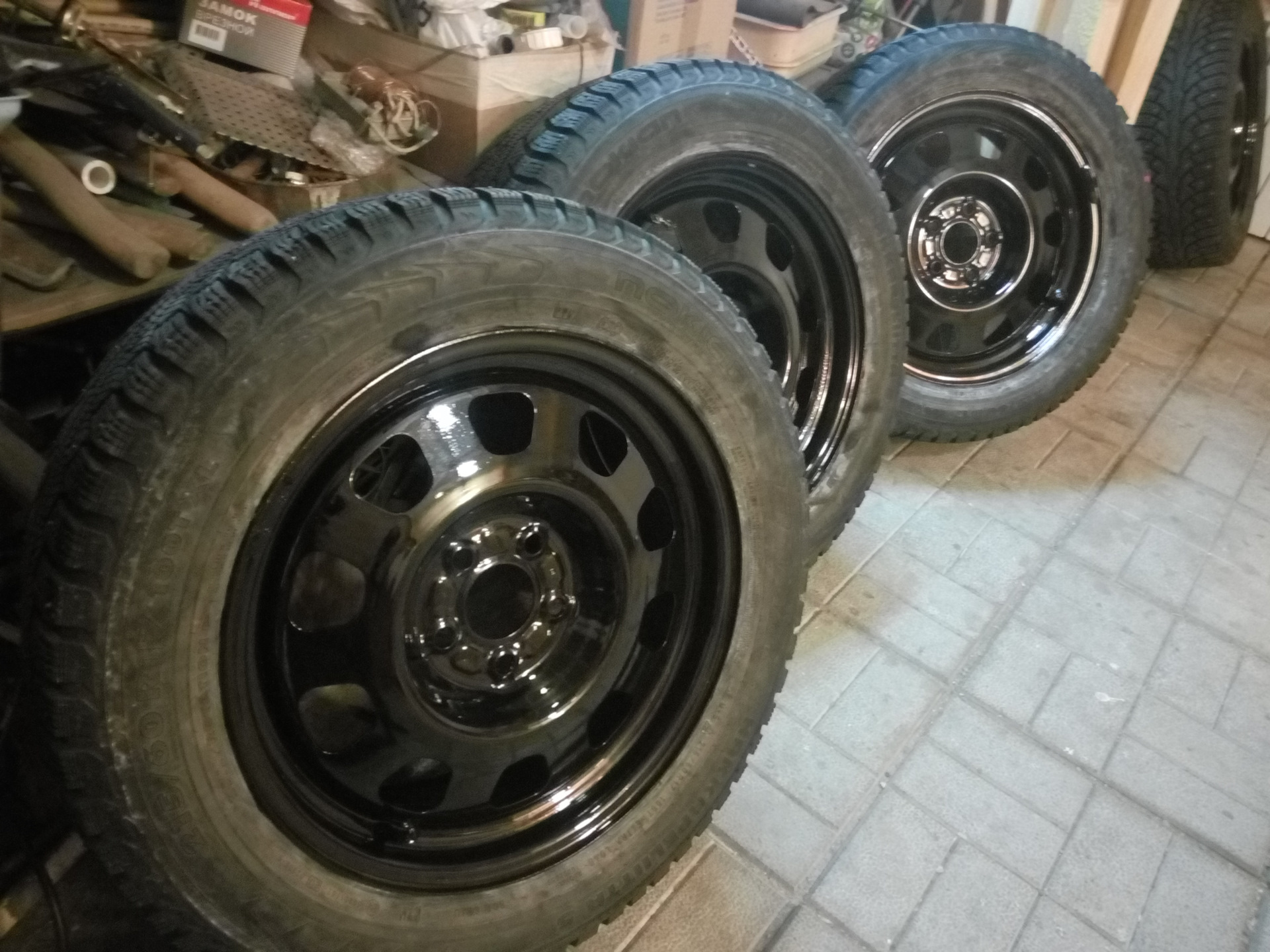 Красим железные колеса — Dodge Caliber, 1,8 л, 2007 года | колёсные ...