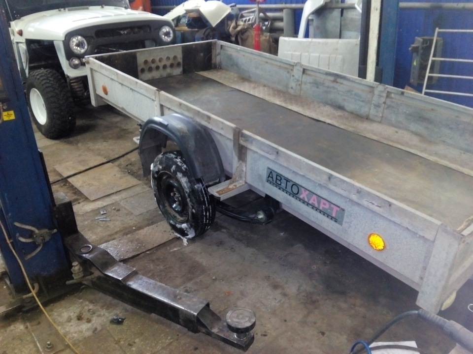 Переделка резино-жгутовой подвески прицепа МЗСА на рессорную ...