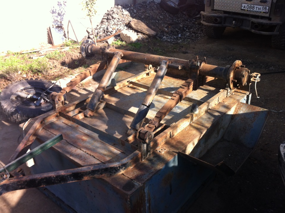 прицеп продолжение-днище прицепа — УАЗ 469, 2,9 л, 1982 года | кузовной ...