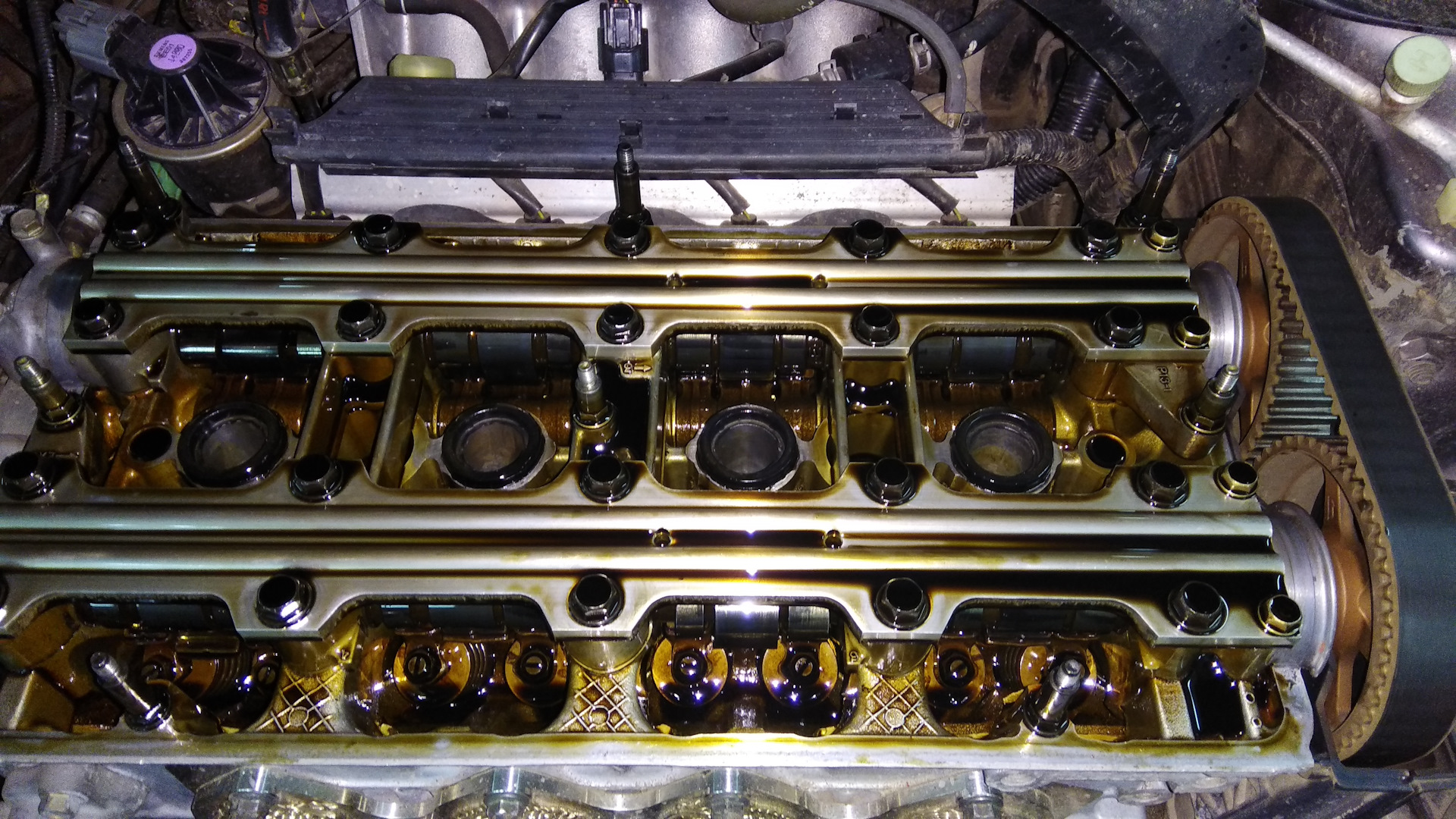 Подтяжка ремня ГРМ — Honda Accord Euro-R (CL1), 2,2 л, 2001 года ...