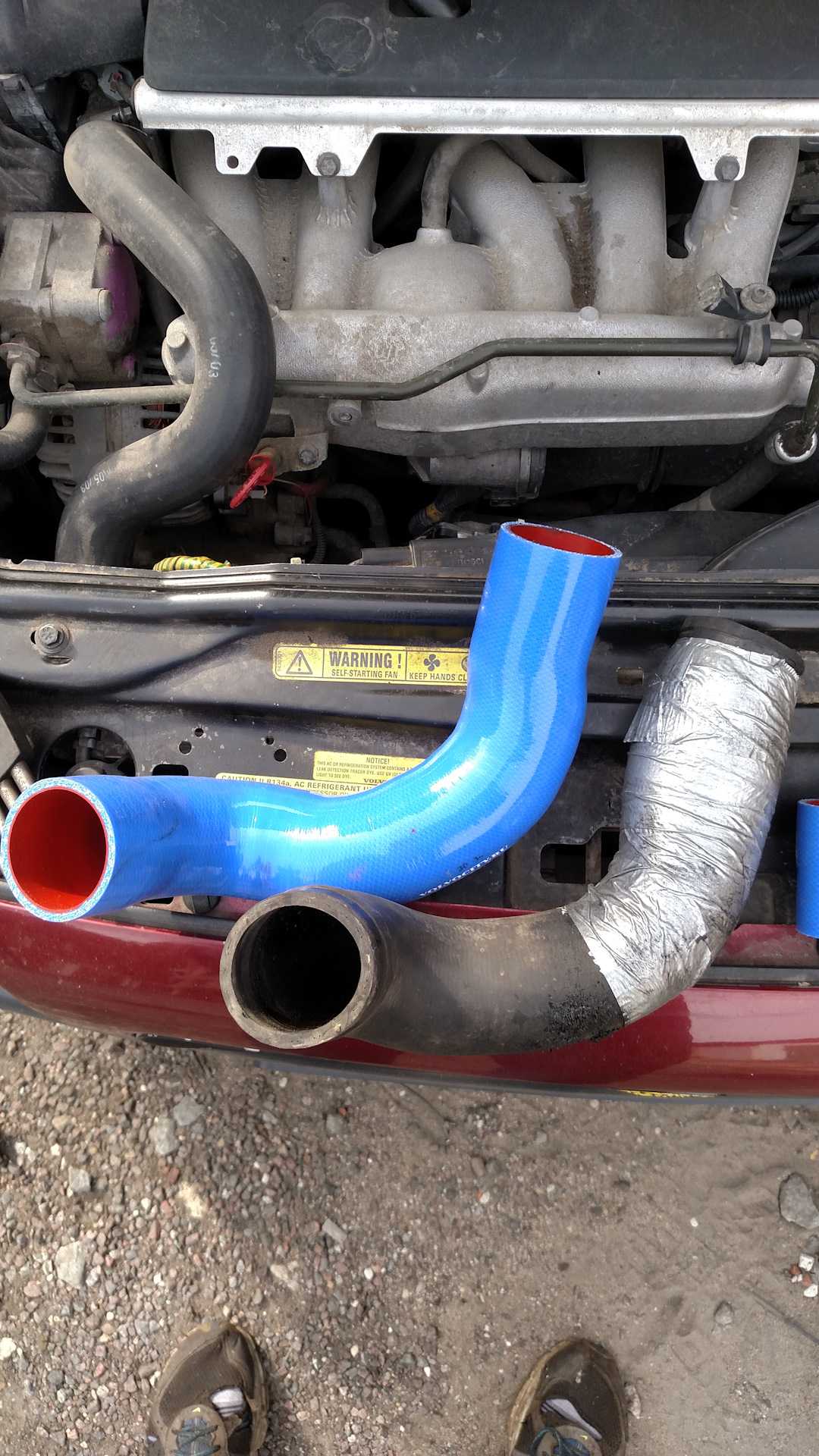 патрубки интеркулера — Volvo S60 (1G), 2,5 л, 2003 года | своими руками ...