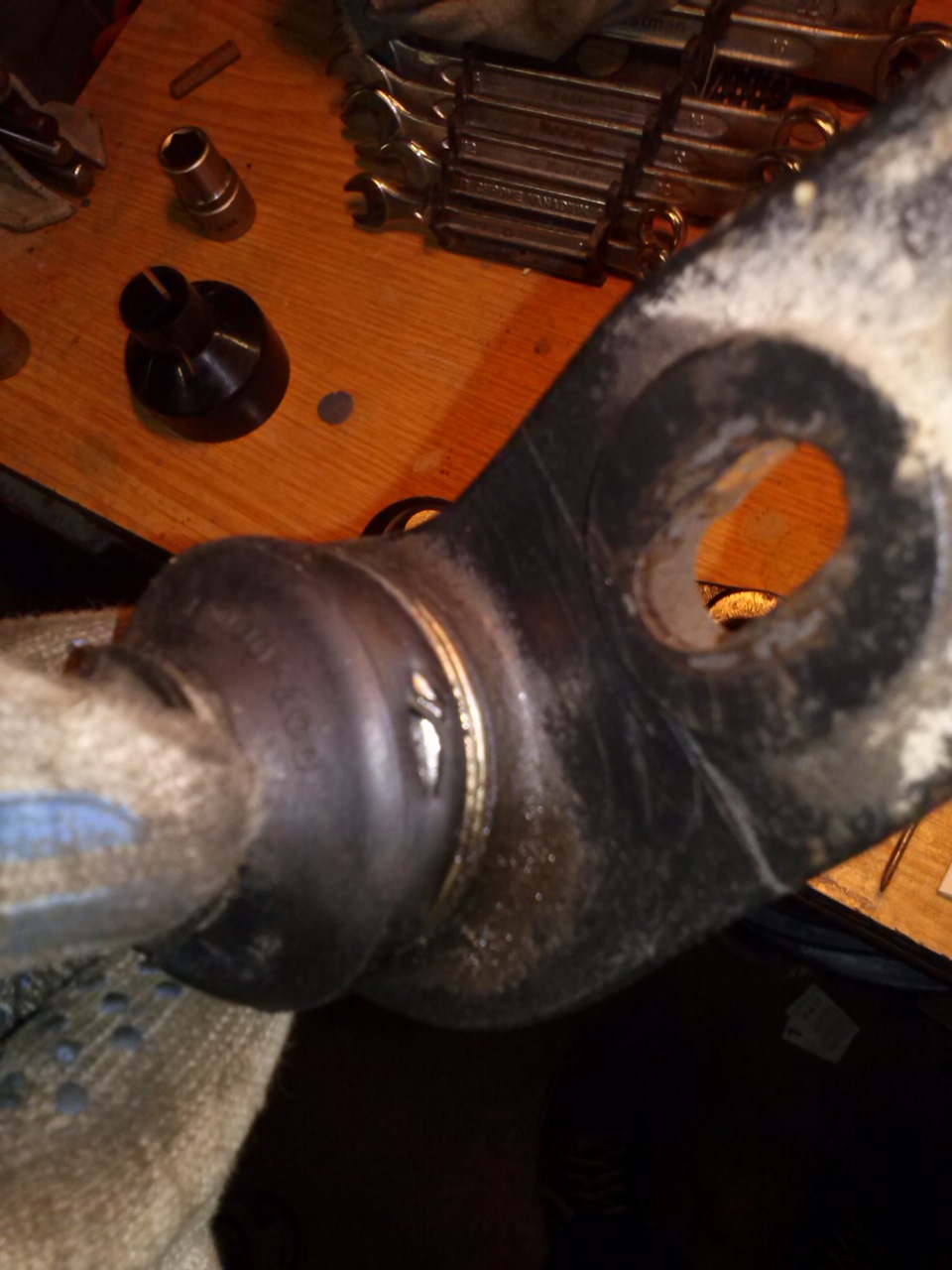 Шаровая, стойка стабилизатора — Audi 80 (B3), 1,6 л, 1991 года | своими ...