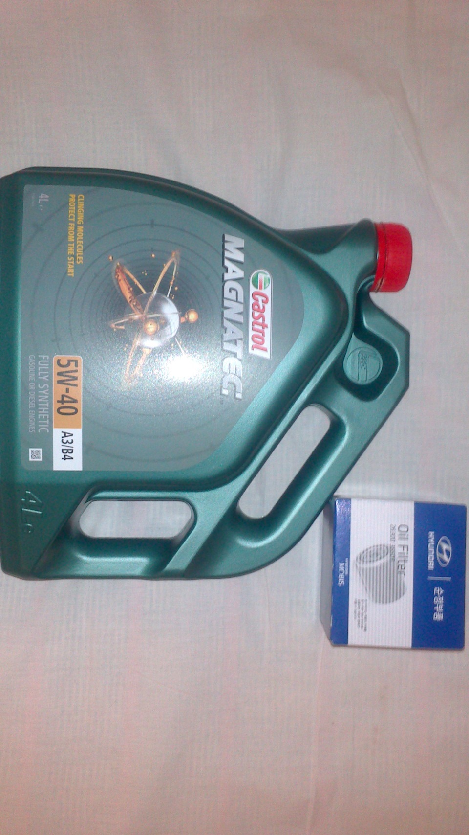 Масло Castrol 5W-40 — Hyundai Accent (2G), 1,5 л, 2007 года | плановое ...