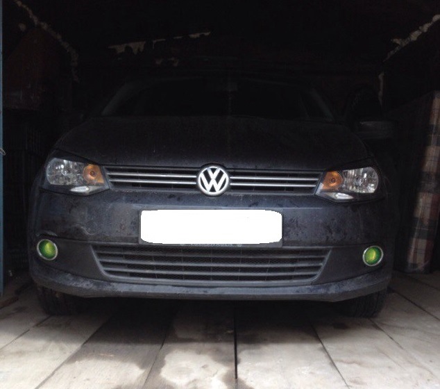 ПТФ / Туманки — Volkswagen Polo Sedan, 1,6 л, 2011 года | аксессуары ...