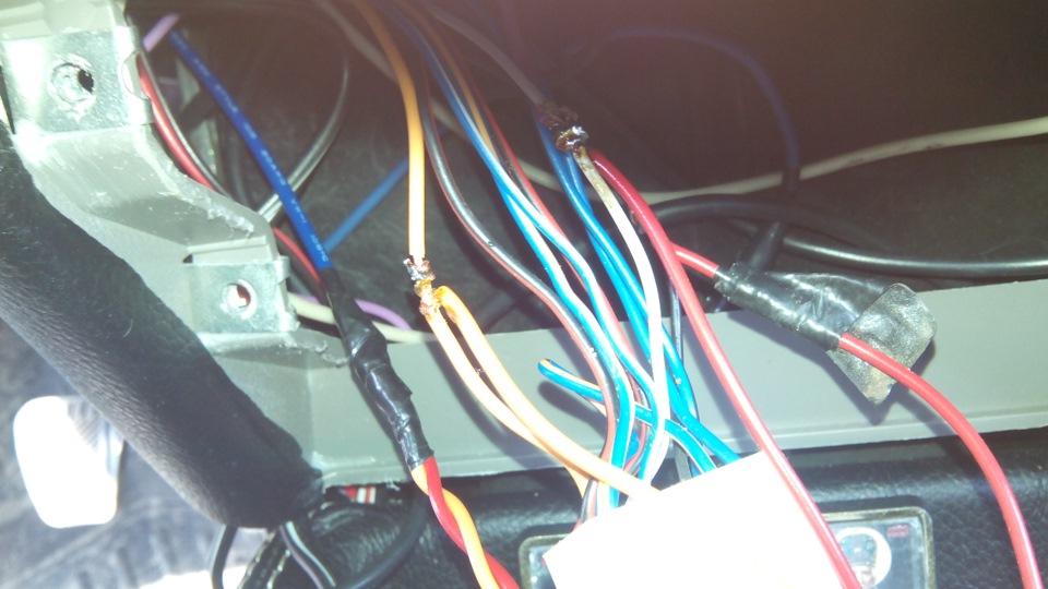 подключение кнопки к колодке аварийки — Lada Калина Универсал (1G)