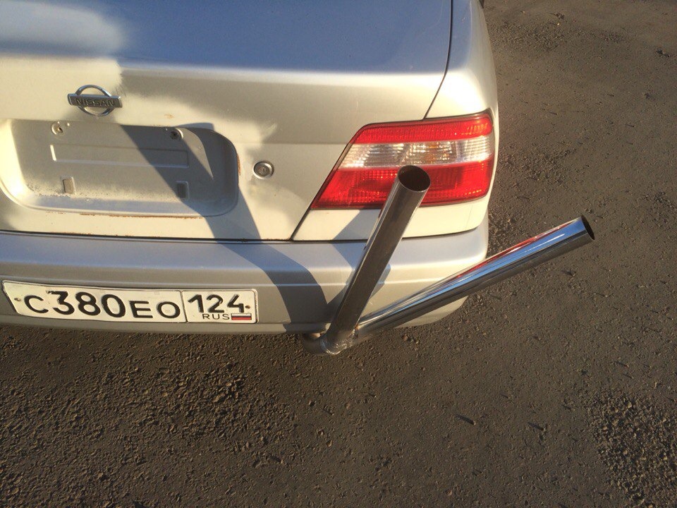 Выхлоп Босодзоку. — Nissan Bluebird (U14), 1,8 л, 1998 года | стайлинг ...