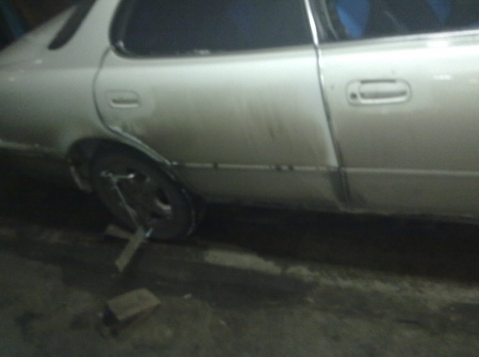 Прокачка стоек и сход-развал — Toyota Vista (30), 2 л, 1992 года ...