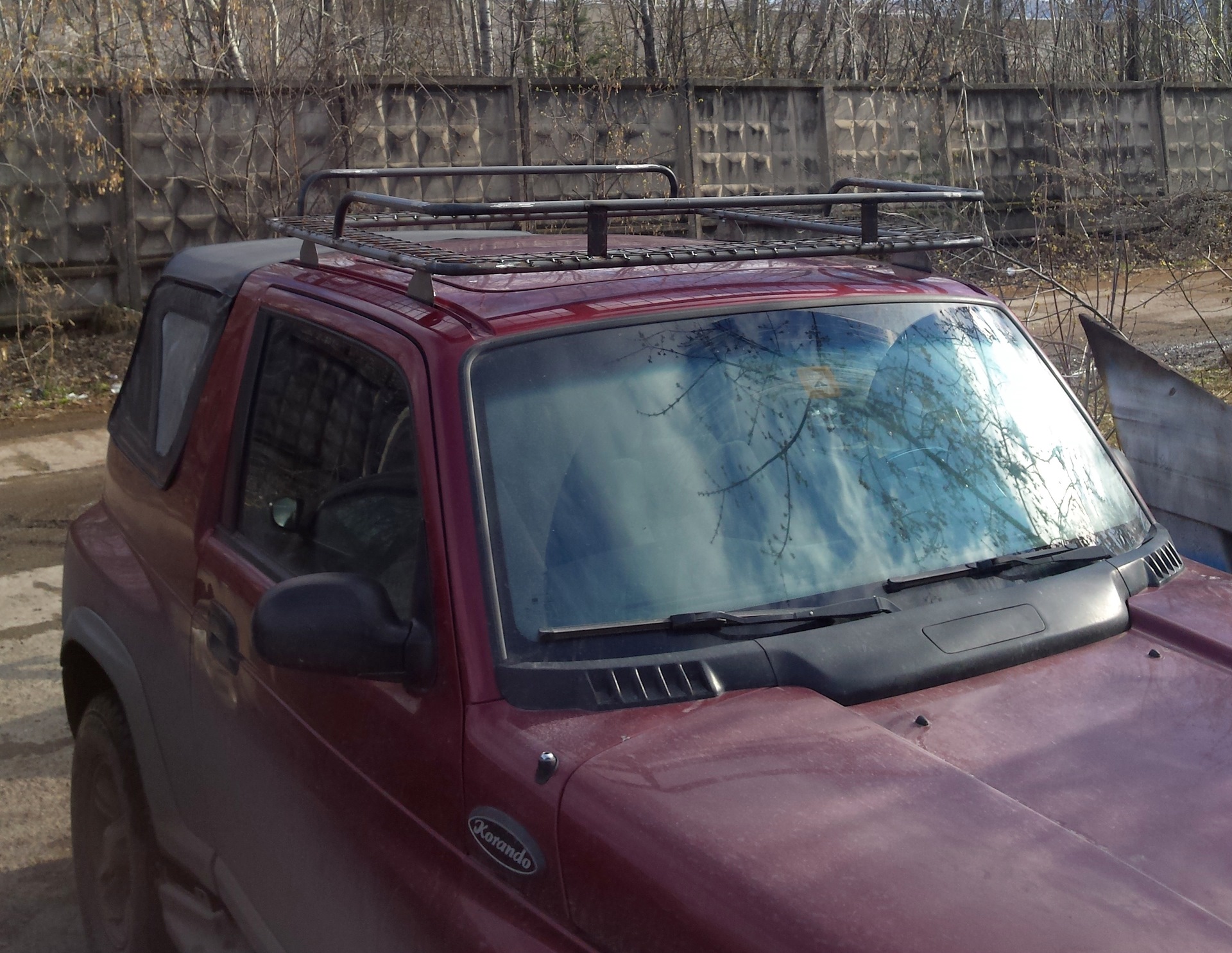 Багажник на Кабрик — SsangYong Korando (2G), 2,3 л, 2004 года ...