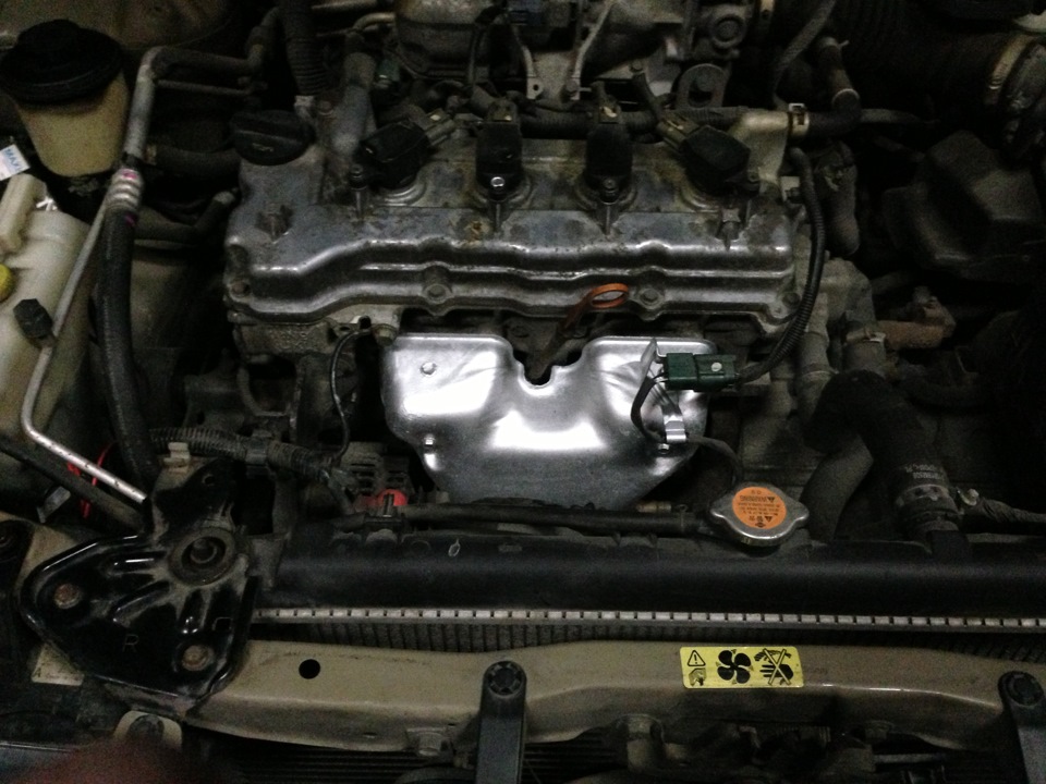 Покраска защиты выпускного коллектора — Nissan Almera II (N16), 1,5 л ...