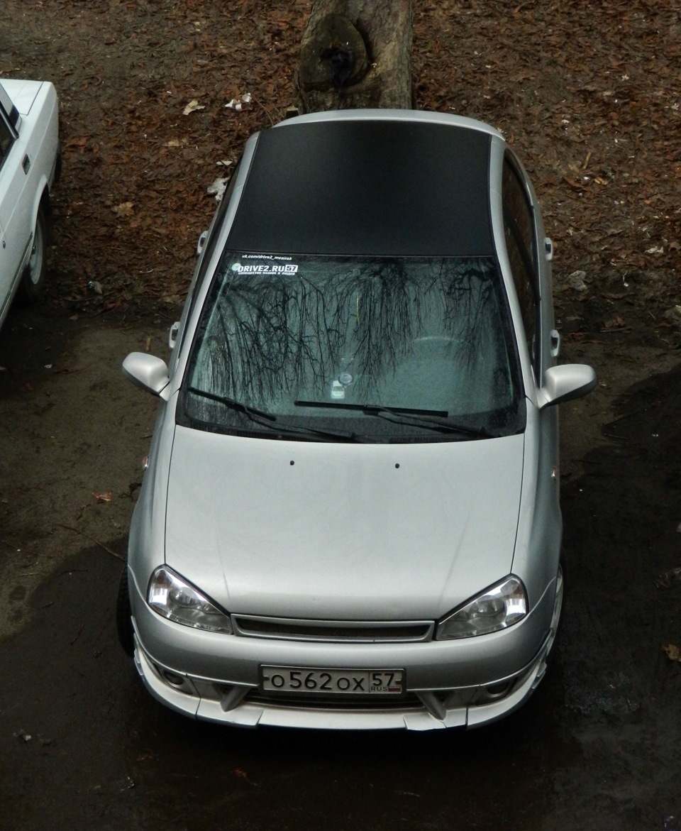 Крыша в черный мат :) — Lada Калина седан, 1,4 л, 2008 года | стайлинг |  DRIVE2