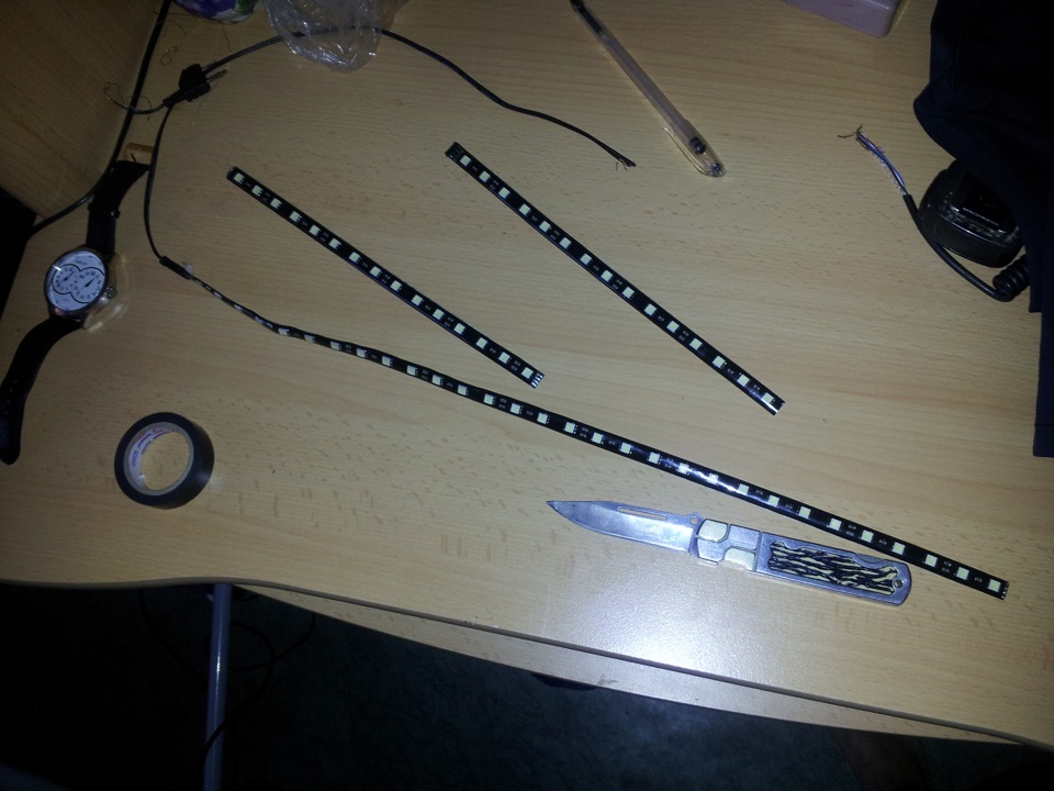 Светодиодная подсветка багажника.Led tuning :-) — Lada Калина Хэтчбек ...