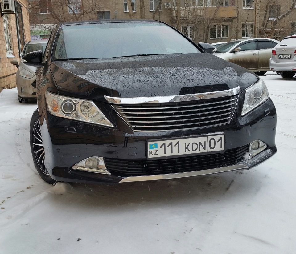 Номера 111 и просто фото авто на зимних дисках r17 — Toyota Camry (XV50),  2,5 л, 2012 года | фотография | DRIVE2