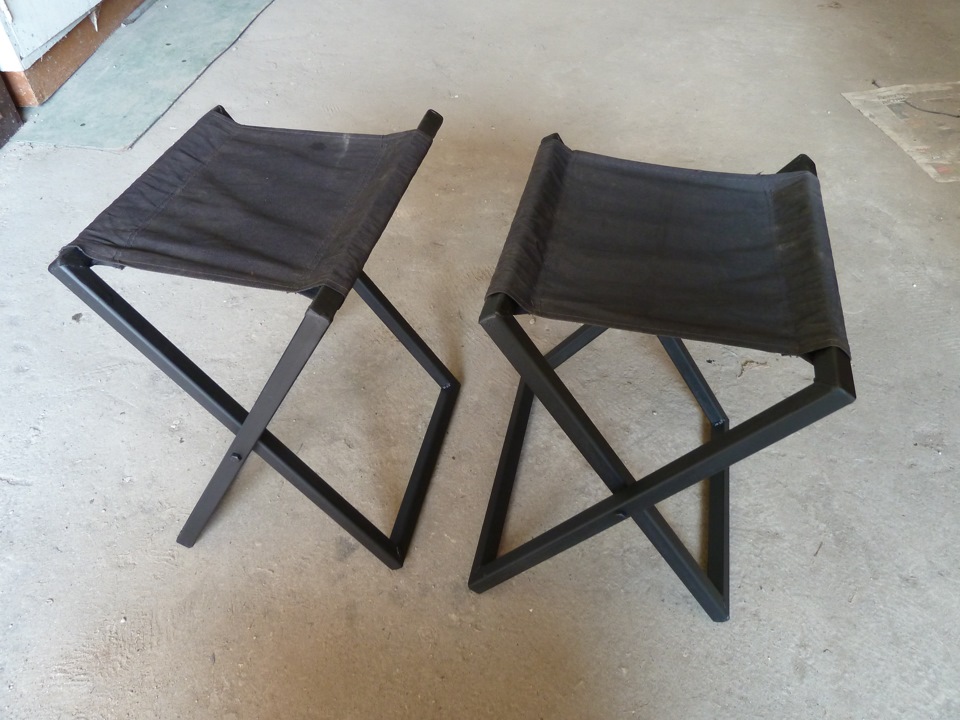Самодельные столы и стулья из металла