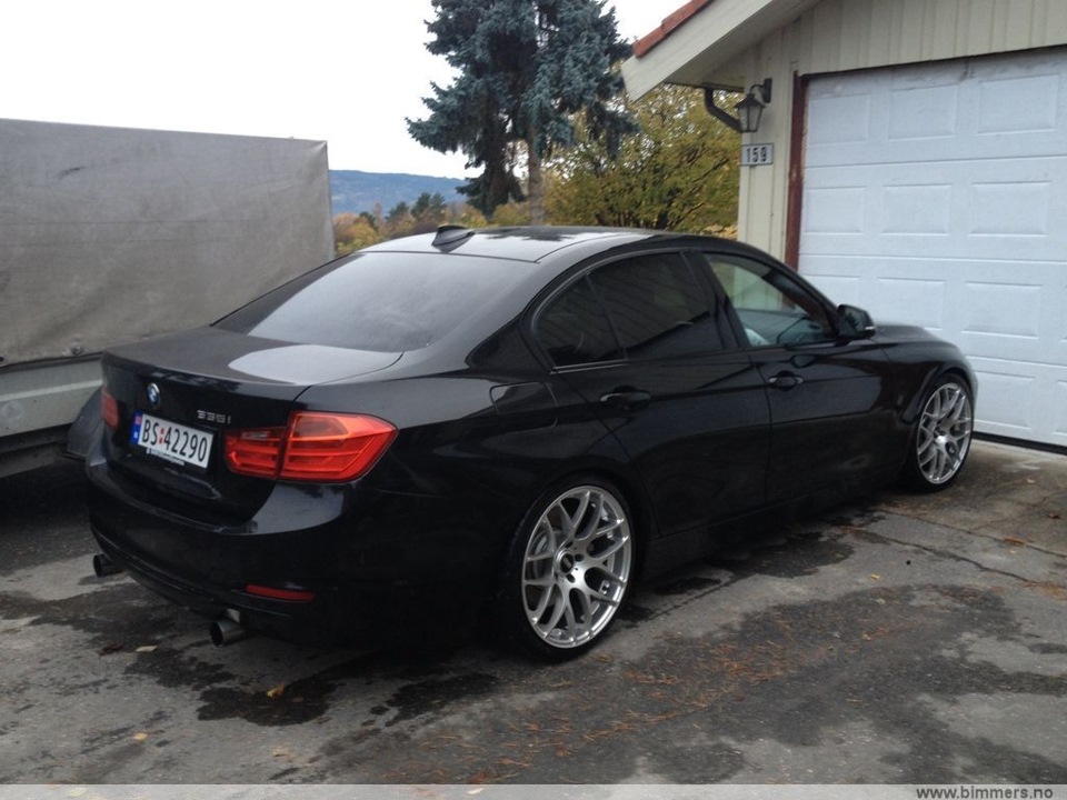 BMW f30 черная тонированная