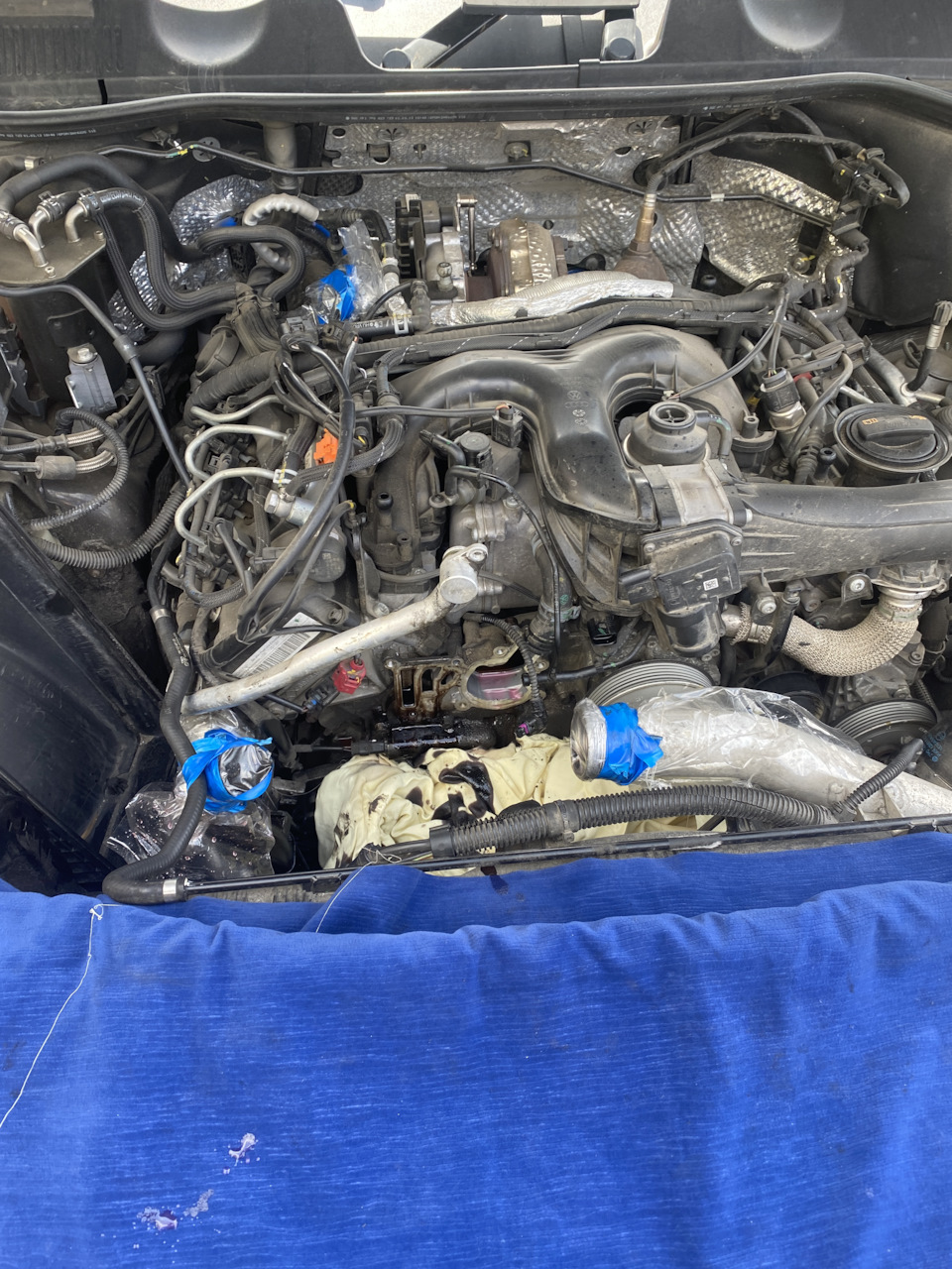 Замена масляного стакана на туарег НФ — Volkswagen Touareg (2G), 3 л ...