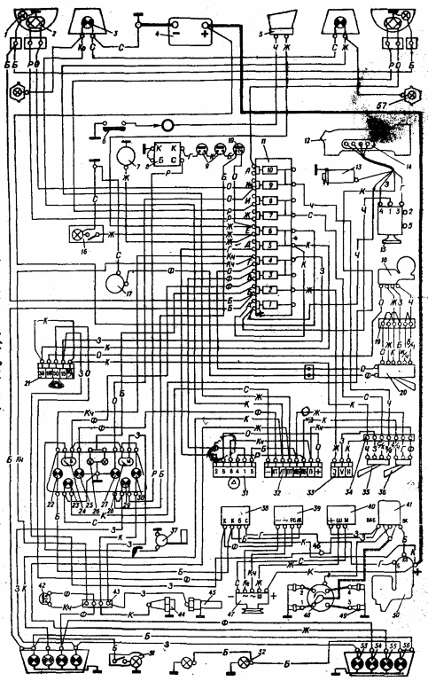 Схема электрооборудования луаз 969м цветная