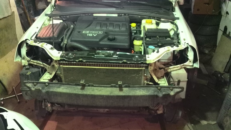 Защитная сетка в бампер от насекомых — Chevrolet Lacetti Sedan, 1,6 л ...
