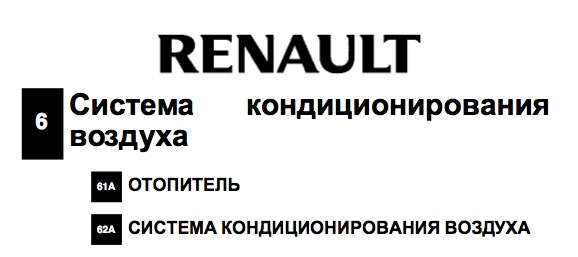 Технические ноты renault