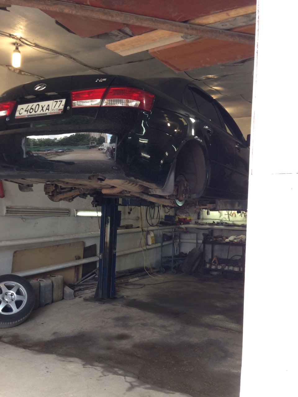 Подвеска, сход развал, руль — Hyundai Sonata V (NF), 2 л, 2007 года ...