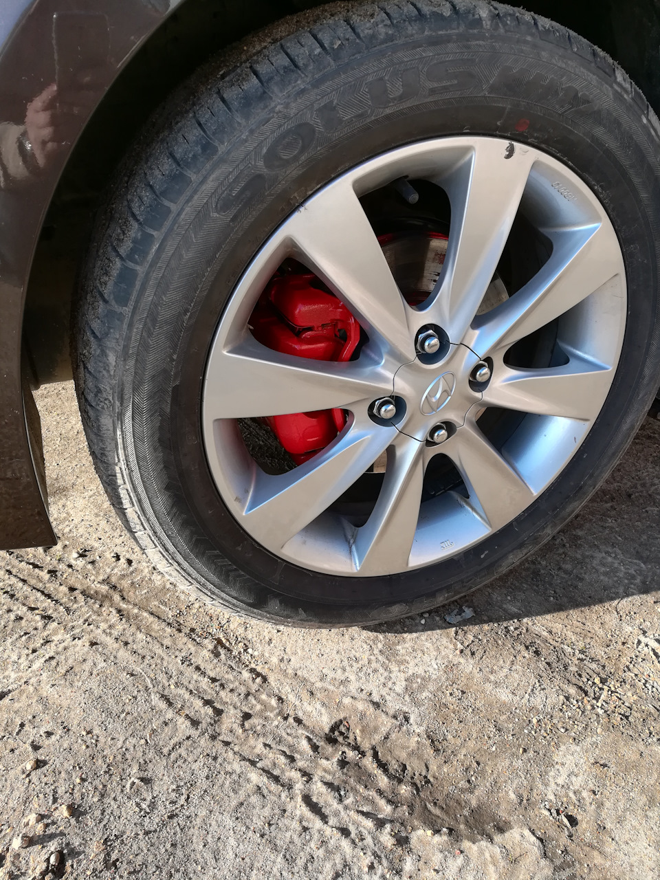 Замена колесных дисков с резиной — Hyundai Solaris, 1,6 л, 2015 года ...