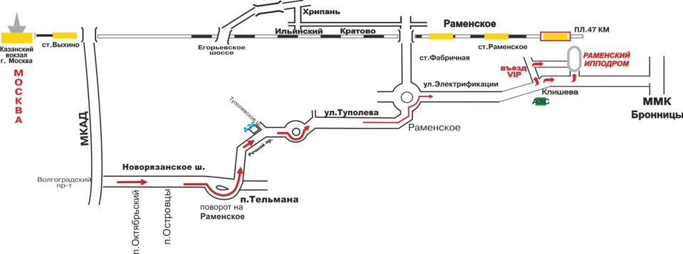 Расписание электричек Фабричная — Выхино с …