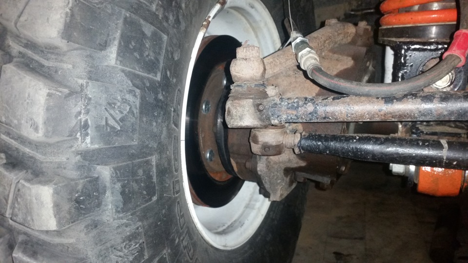 Установка передних дисковых тормозов — УАЗ 31512, 2,7 л, 2000 года ...