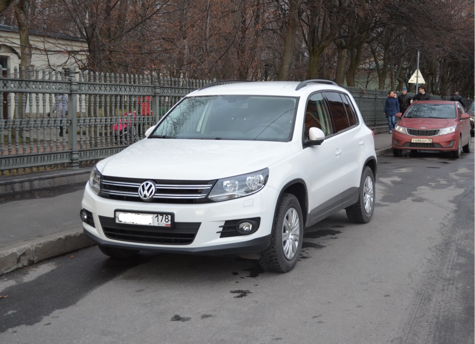 Шиповка на зиму. — Volkswagen Tiguan (1G), 1,4 л, 2013 года | шины | DRIVE2
