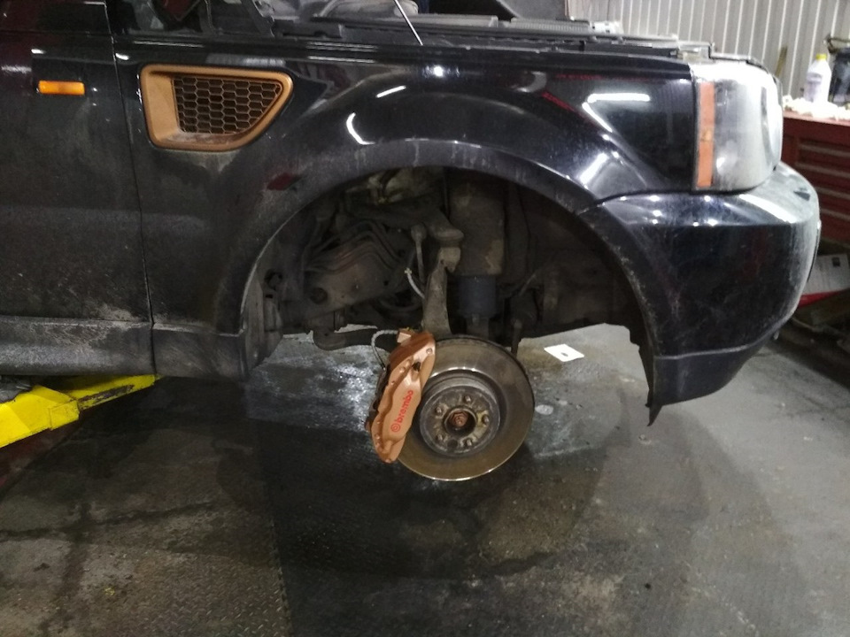Ревизия тормозной системы итог — Land Rover Range Rover Sport (1G), 3,6 ...