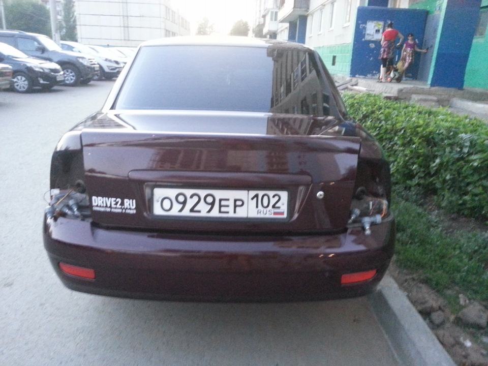 затонировал стопы… — Lada Приора седан, 1,6 л, 2012 года | стайлинг ...